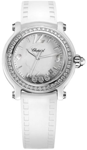 Chopard Happy Sport Round 36mm 3 Diamonds