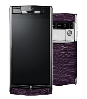Vertu signature touch damson lizard