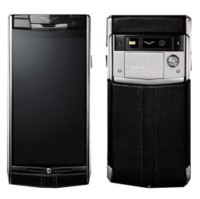 Vertu Signature touch jet leather