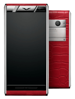 Vertu Aster diamonds red alligator