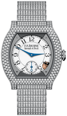 F.P. Journe Elegante Elegante 40 mm Titanium 12 Rows of Diamonds and Set Bracelet