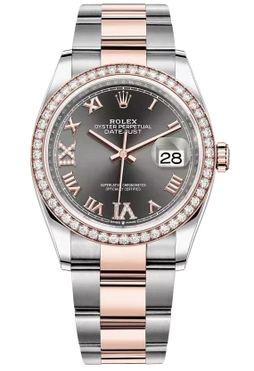 Rolex Datejust 36mm Steel and Everose Gold