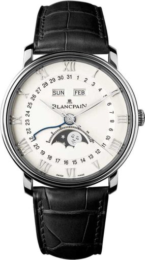 Blancpain Villeret Chronograph Monopusher Complete Calendar Moon Phases