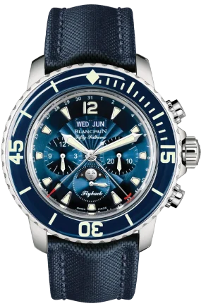 Blancpain Fifty Fathoms 'Fifty Fathoms' Flyback Chronograph Complete Calendar Moon Phase