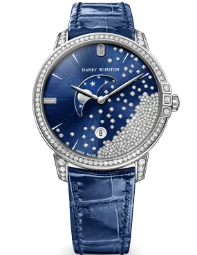 Harry Winston Midnight Diamond Drops 39mm