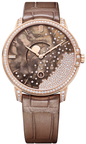 Harry Winston Midnight Diamond Drops 39mm