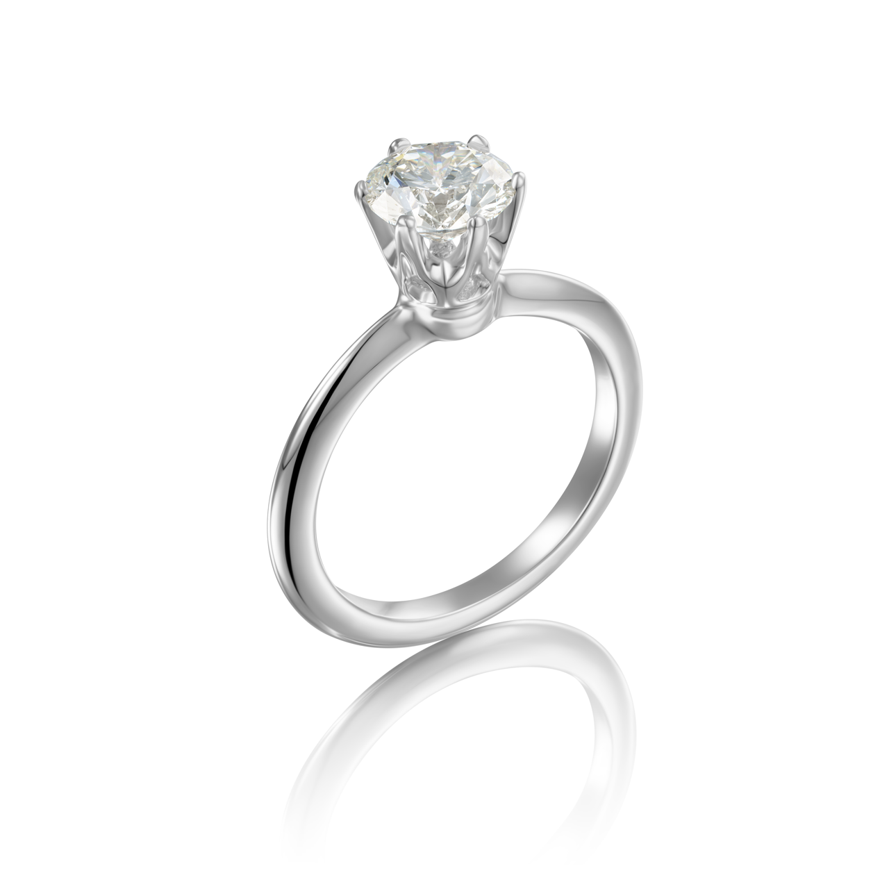 Кольцо с бриллиантом 1,17 ct.