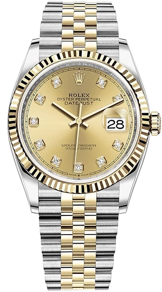 Rolex Datejust 36mm Steel and Yellow Gold