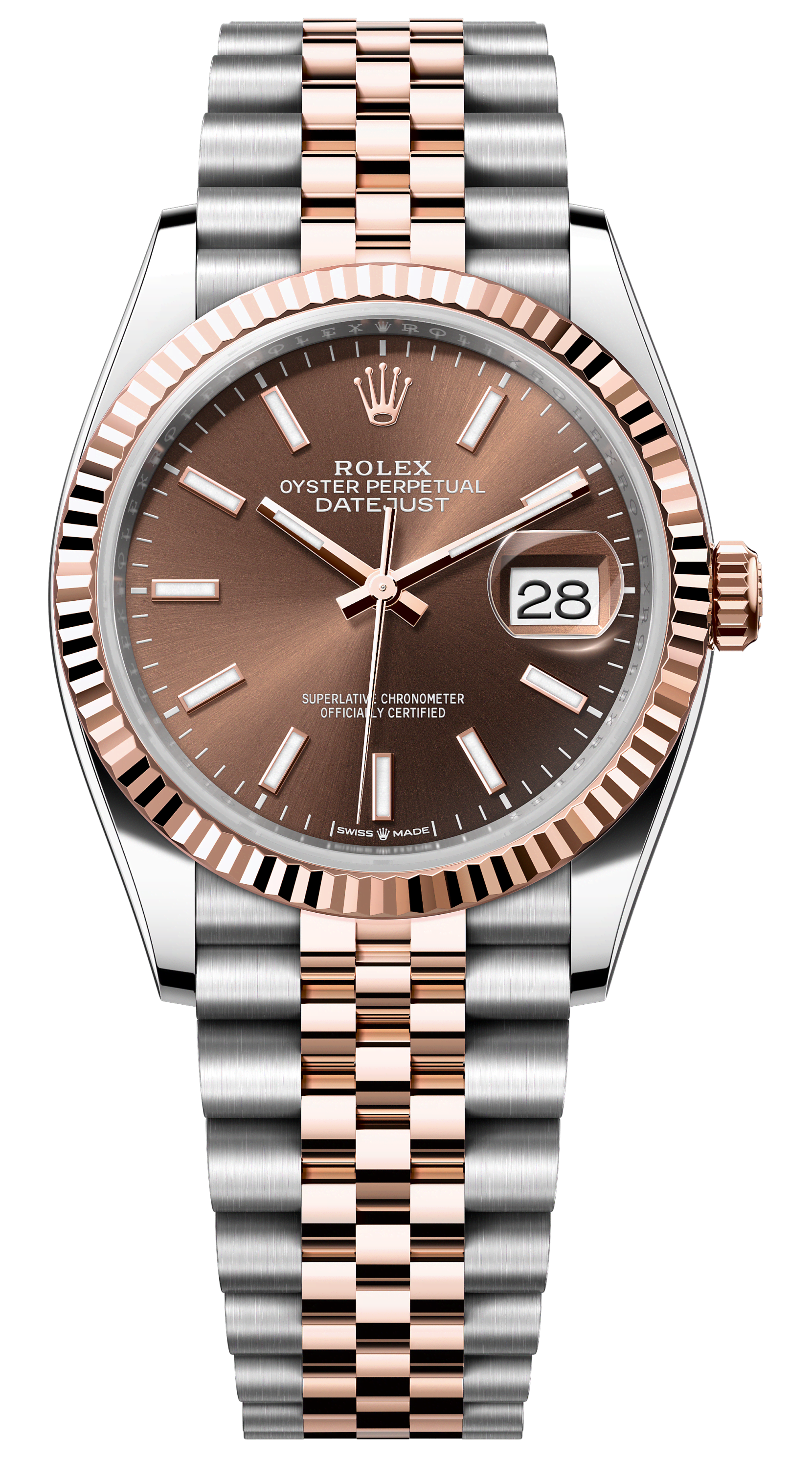 Rolex Datejust 36mm Steel and Everose Gold