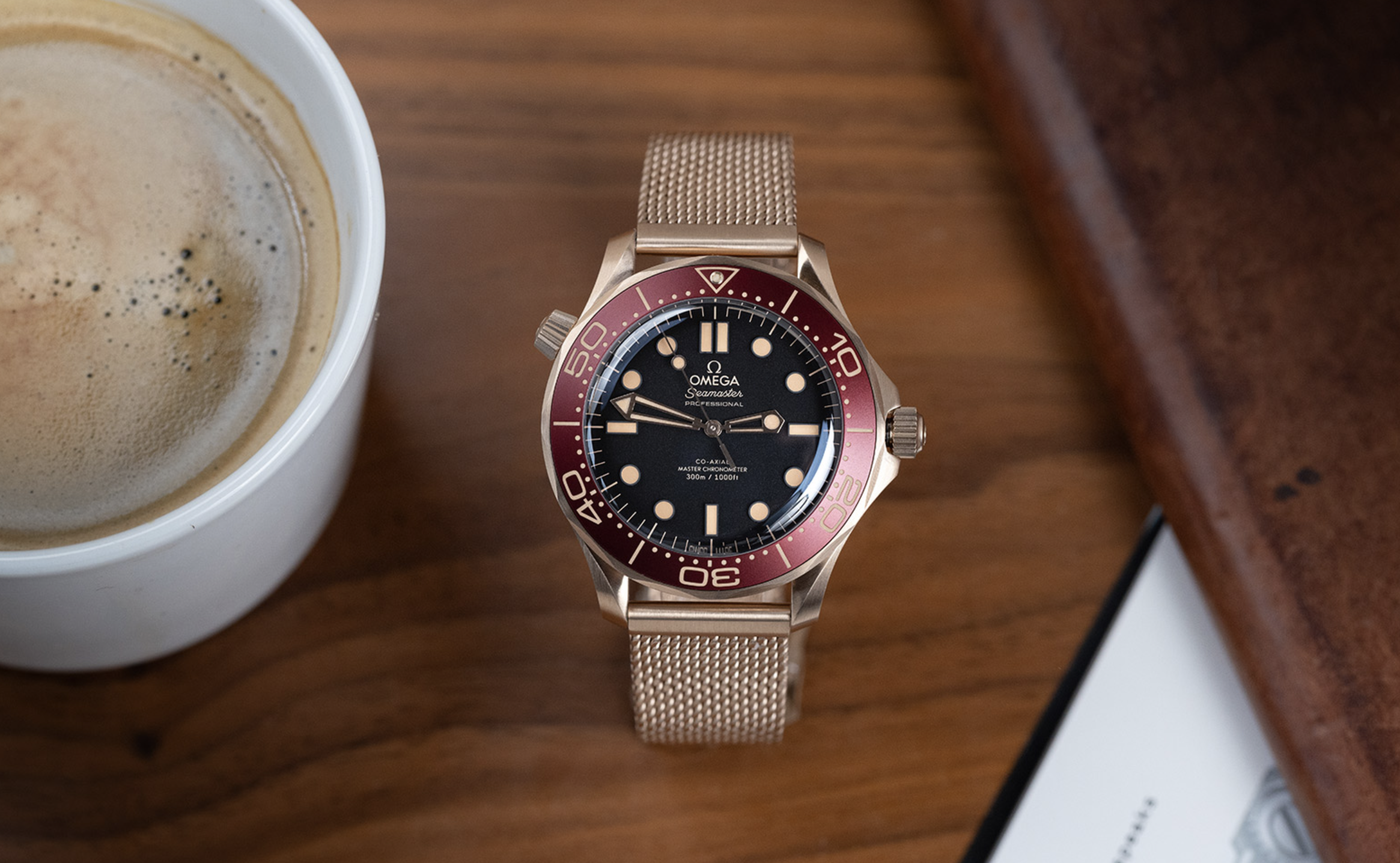 Omega Seamaster Diver 300M Bronze Gold и Burgundy