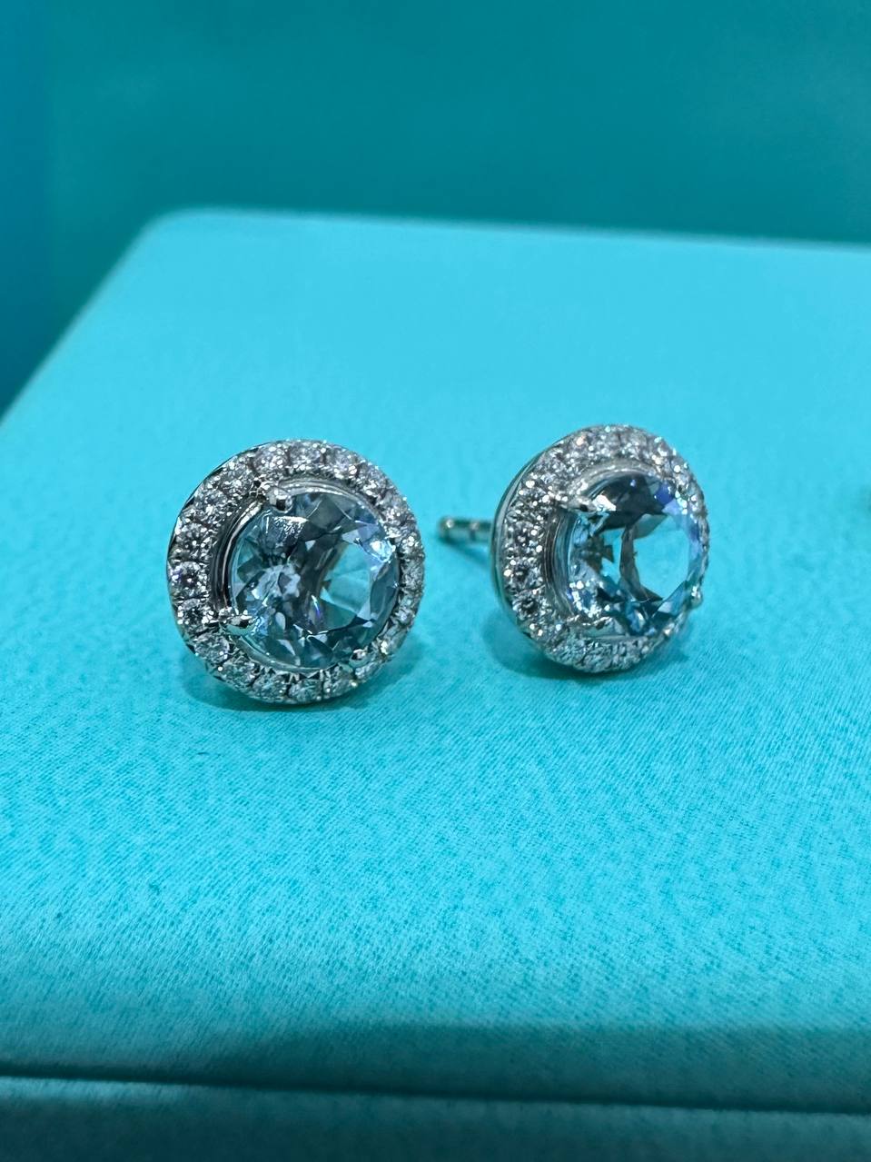 Серьги с аквамаринами и бриллиантами Tiffany & Co Tiffany Soleste