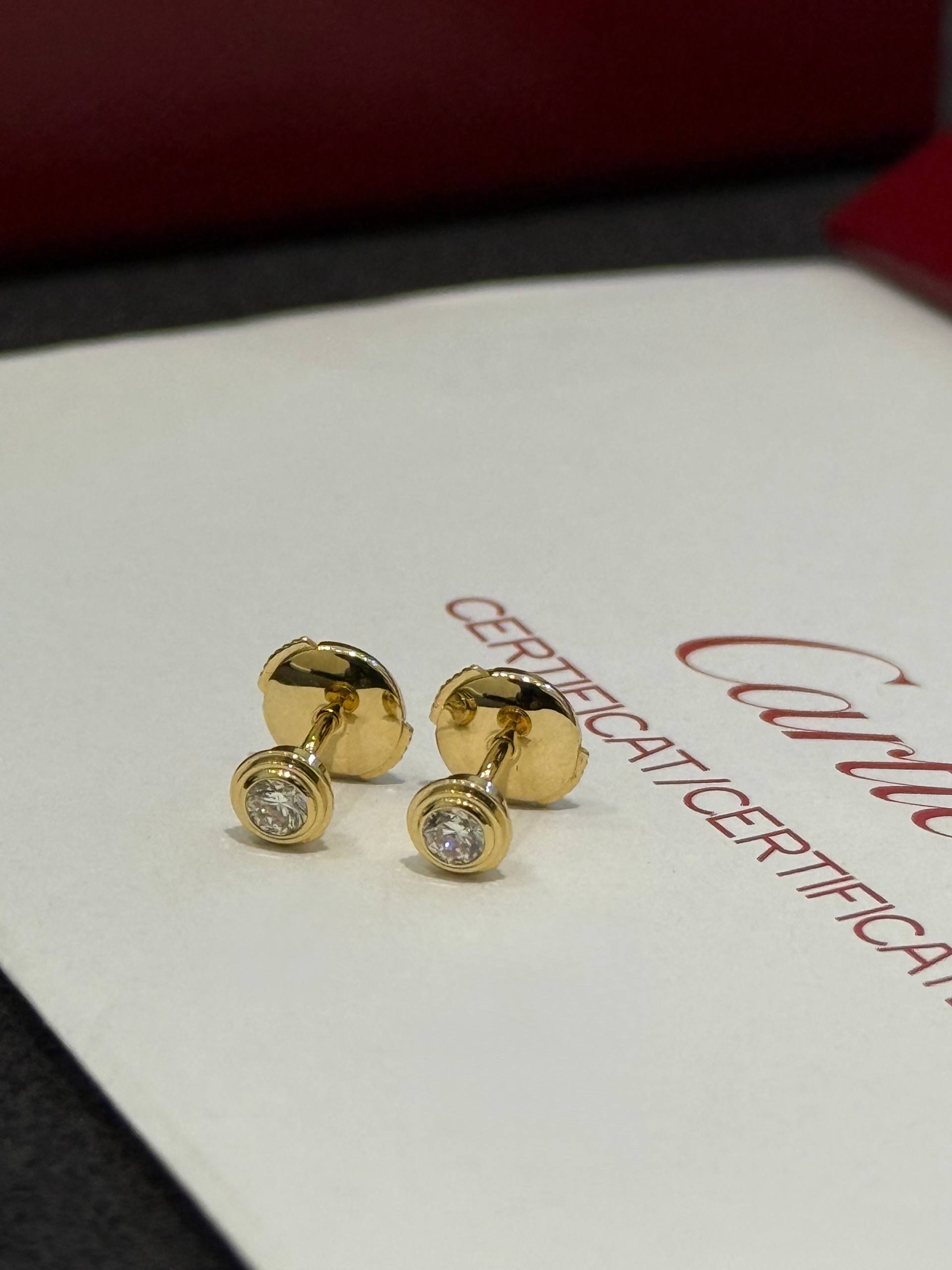 СЕРЬГИ CARTIER D'AMOUR EARRINGS MEDIUM MODEL
