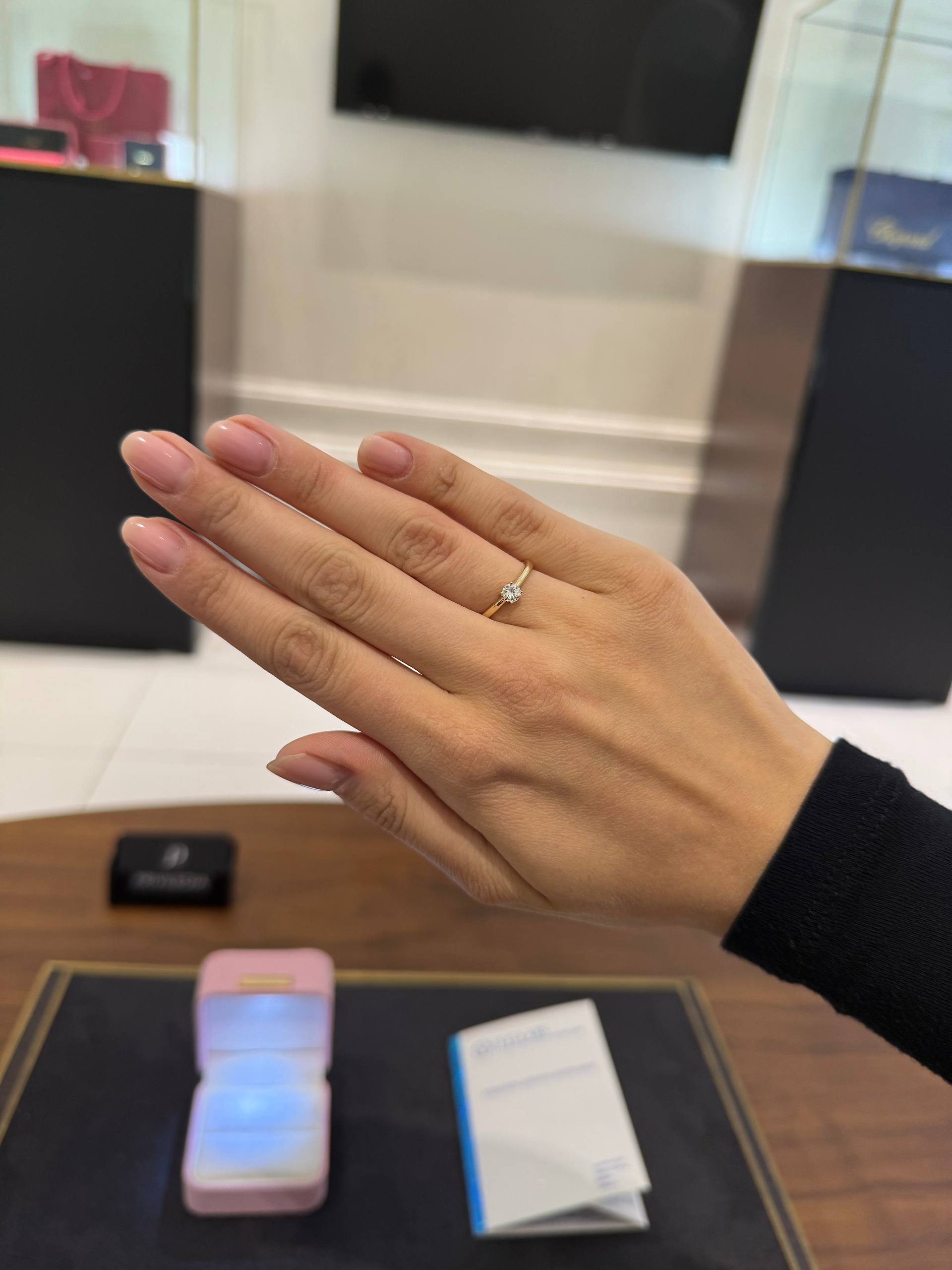 Кольцо с бриллиантом 0,26ct