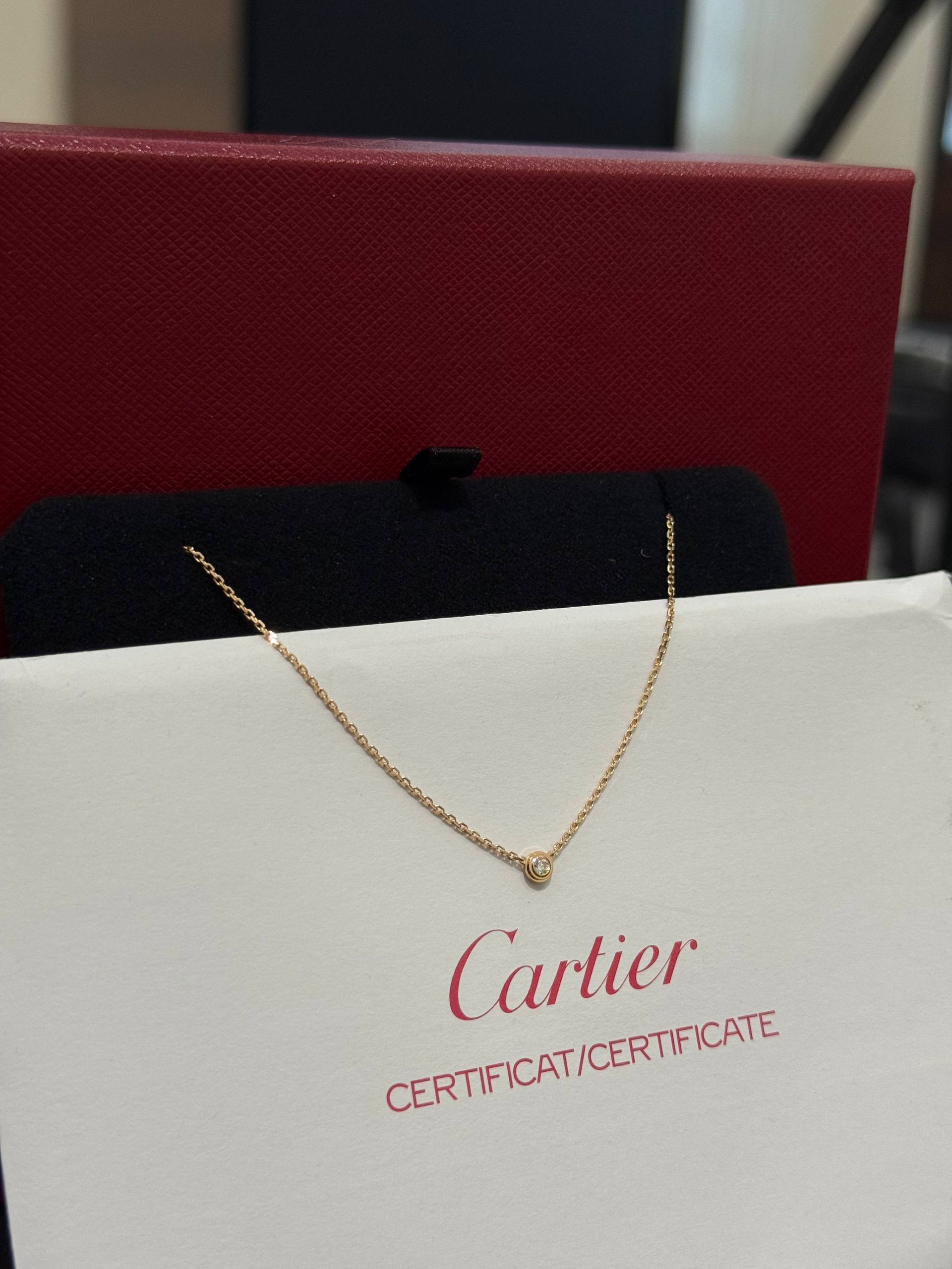 Подвеска с бриллиантом Cartier D'AMOUR Mini