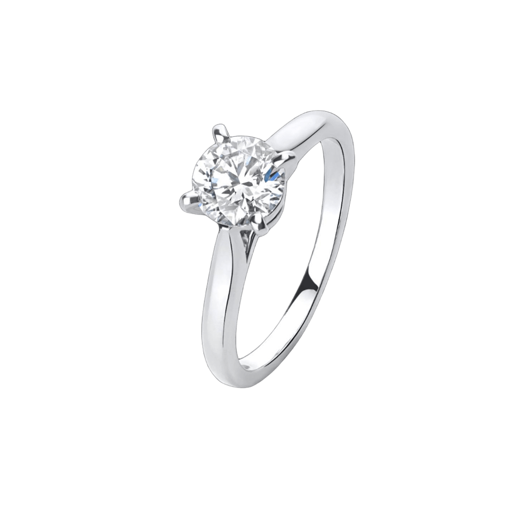 Кольцо Cartier с бриллиантом 1,08 ct.