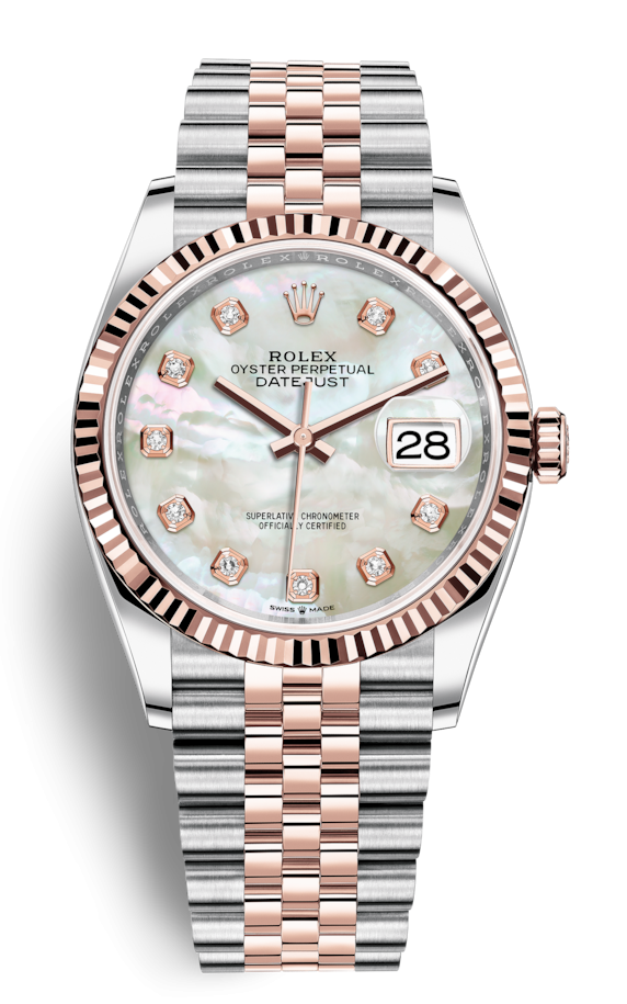 Rolex Datejust 36mm Steel and Everose Gold