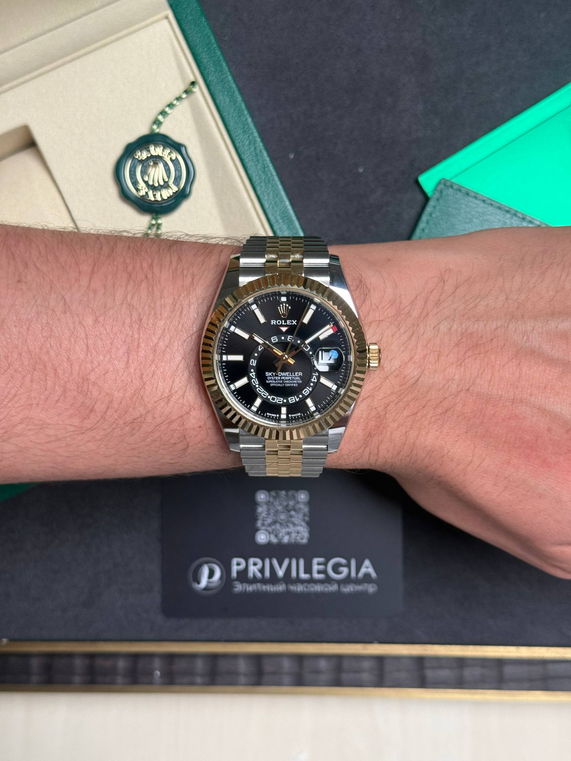 Rolex Sky-Dweller 42mm Steel and Yellow Gold